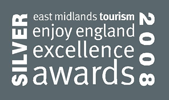 Buxton b and b Silver award - East Midlands Tourism Awards for Sustainable Tourism